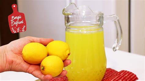 3 limonla limonata nasıl yapılır